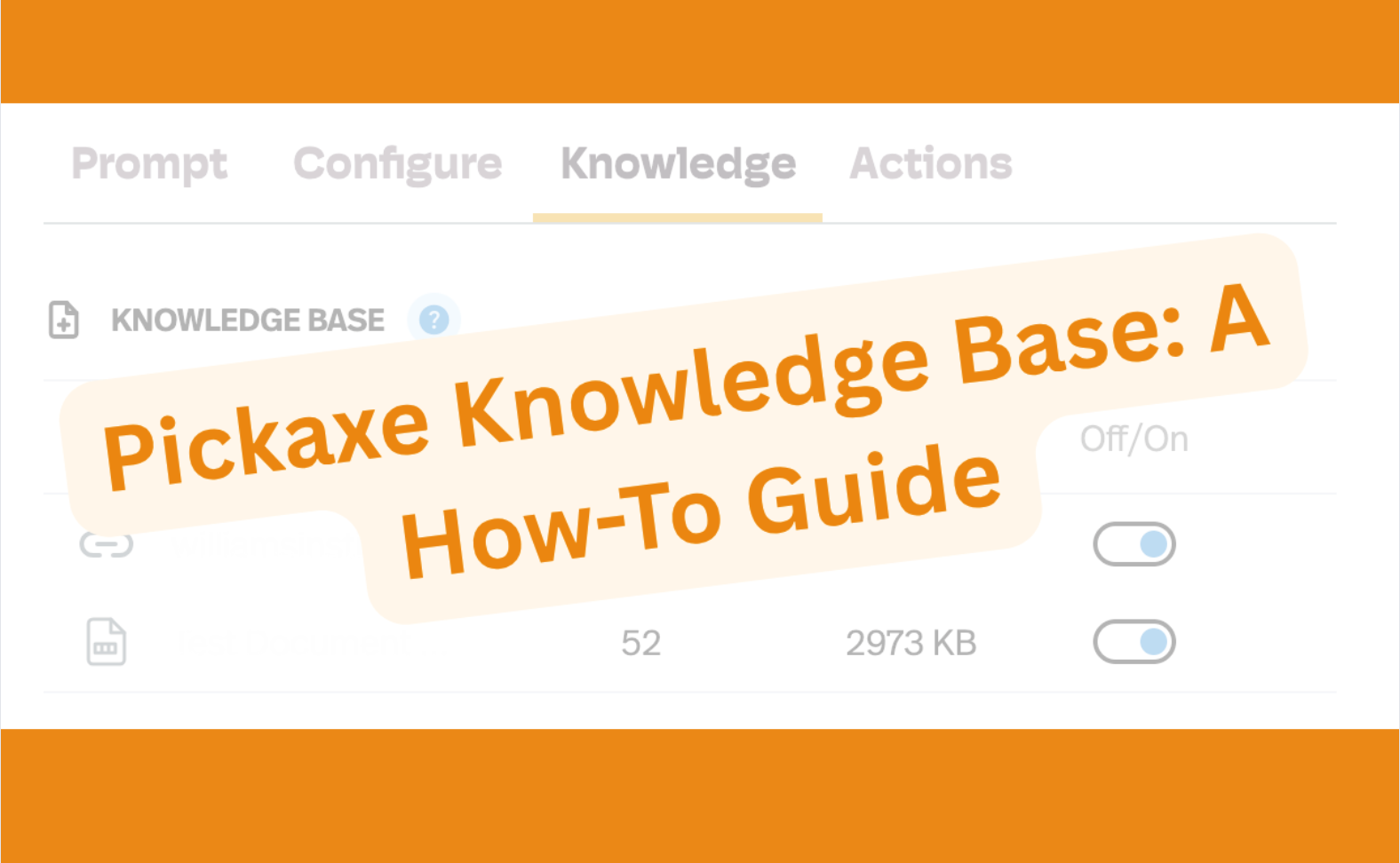 Enhance Your Experience with the Pickaxe Knowledge Base